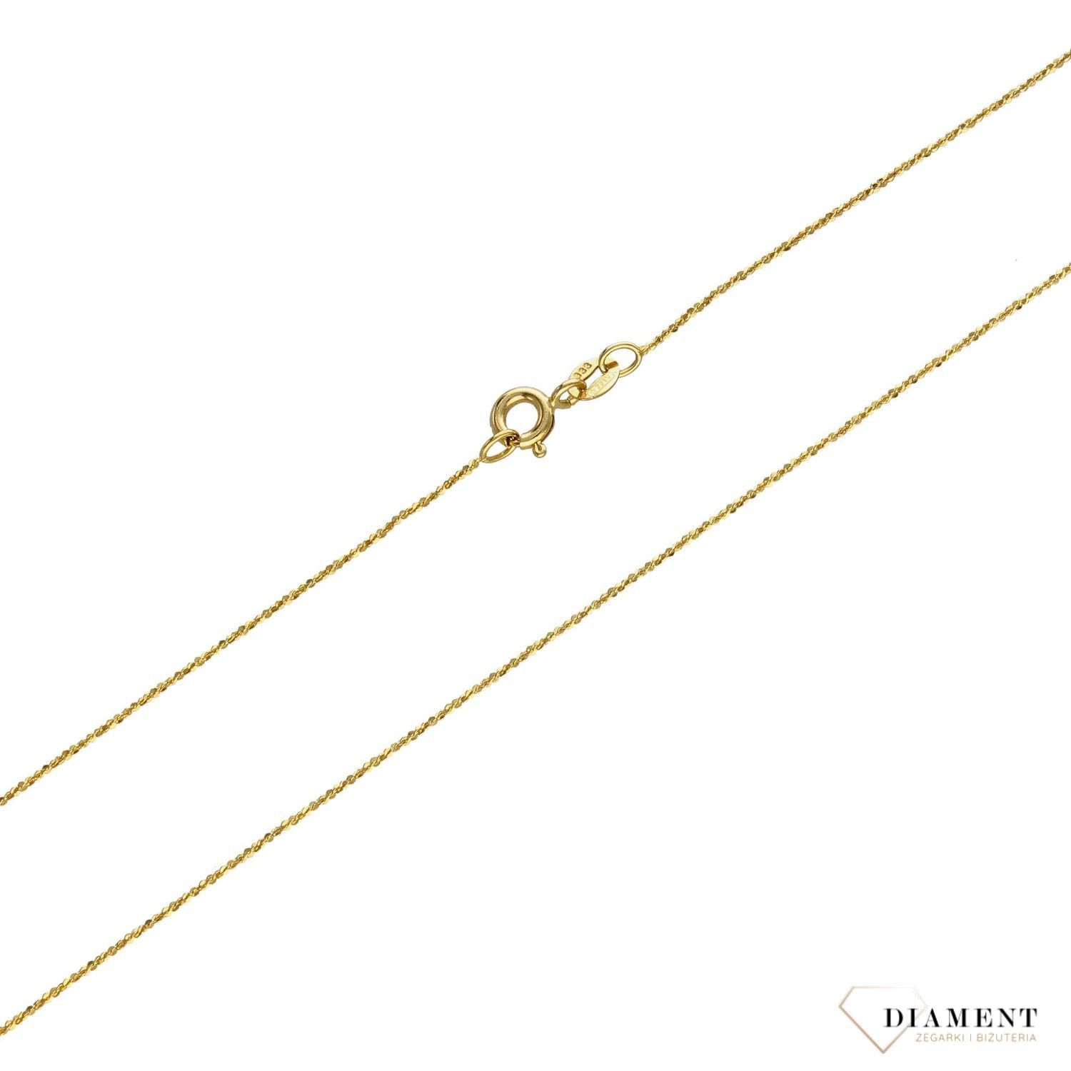 Złoty łańcuszek 333 o szerokości 1 mm DIA-LAN-1433-333 1mm (2).jpg